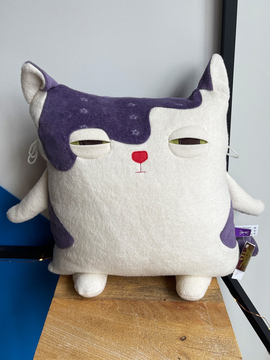 Kids Velvet Moustache | Velvet Moustache Cat Pillow