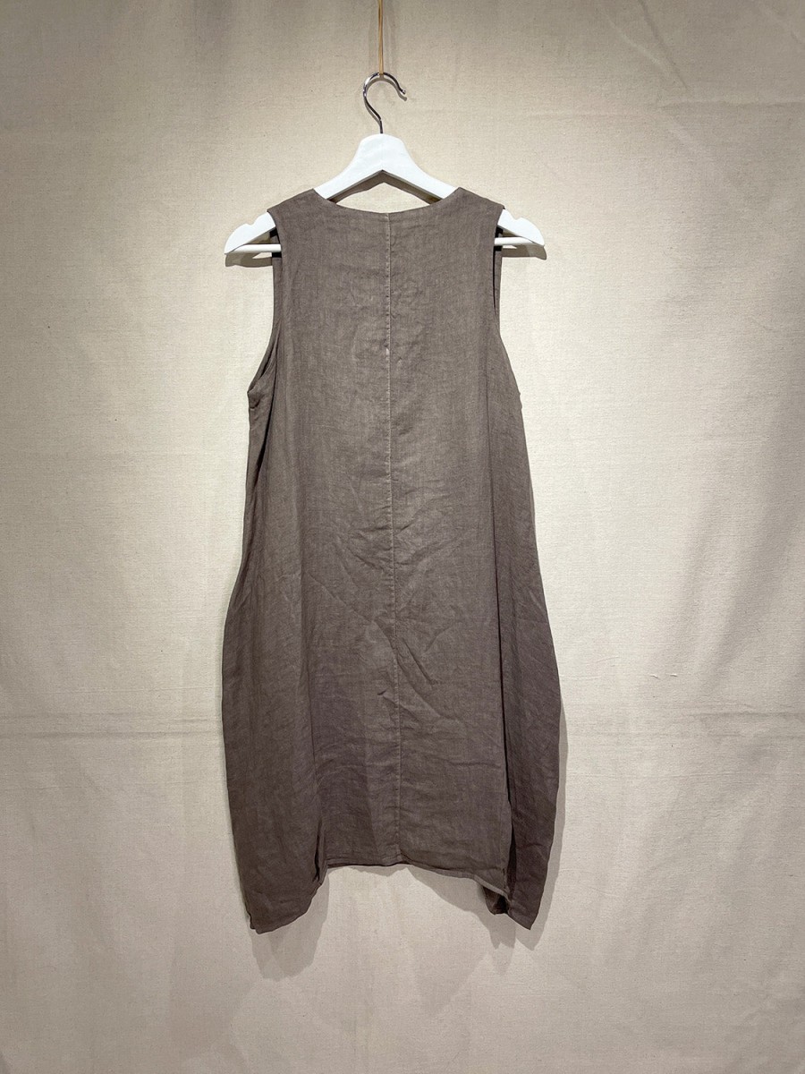 Women Inizio | Inizio Linen Dress Taupe