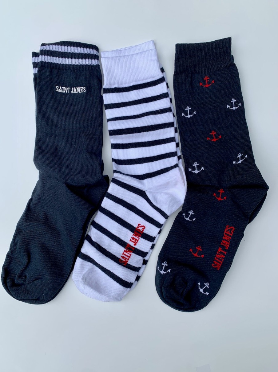 Women Annie Aime | Saint James Coffret Socks Cho Naval