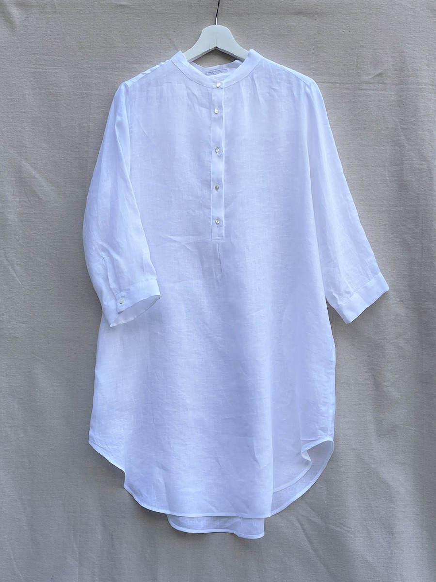 Women Annie Aime | Hubert Gasser Tunic Dress Blanc